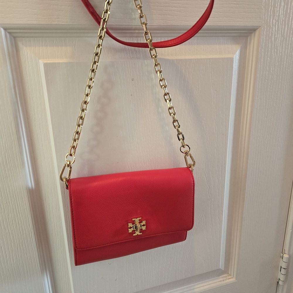 Tory Burch Red Leather Clutch - Picture 4 of 4